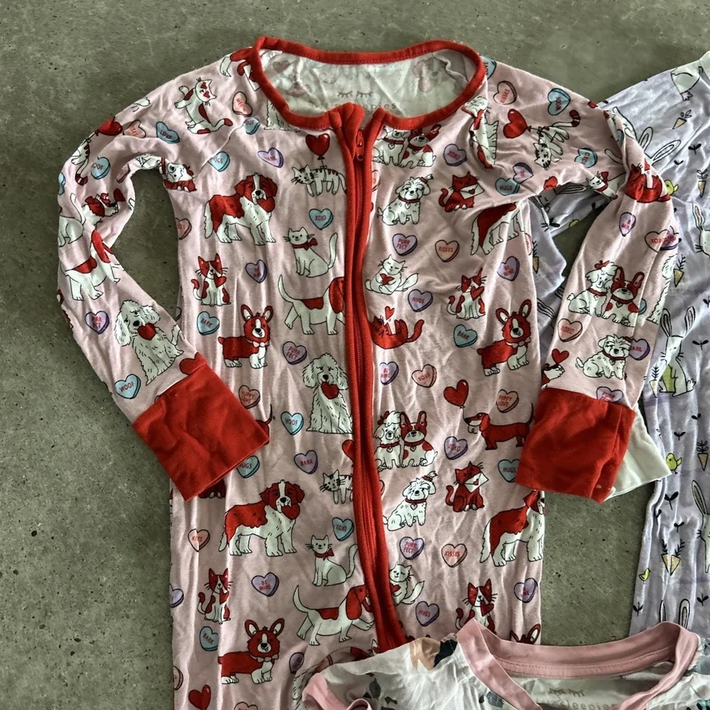 Little Sleepies Lot Bundle Of 3‎ Size 2T 18-24M GUC